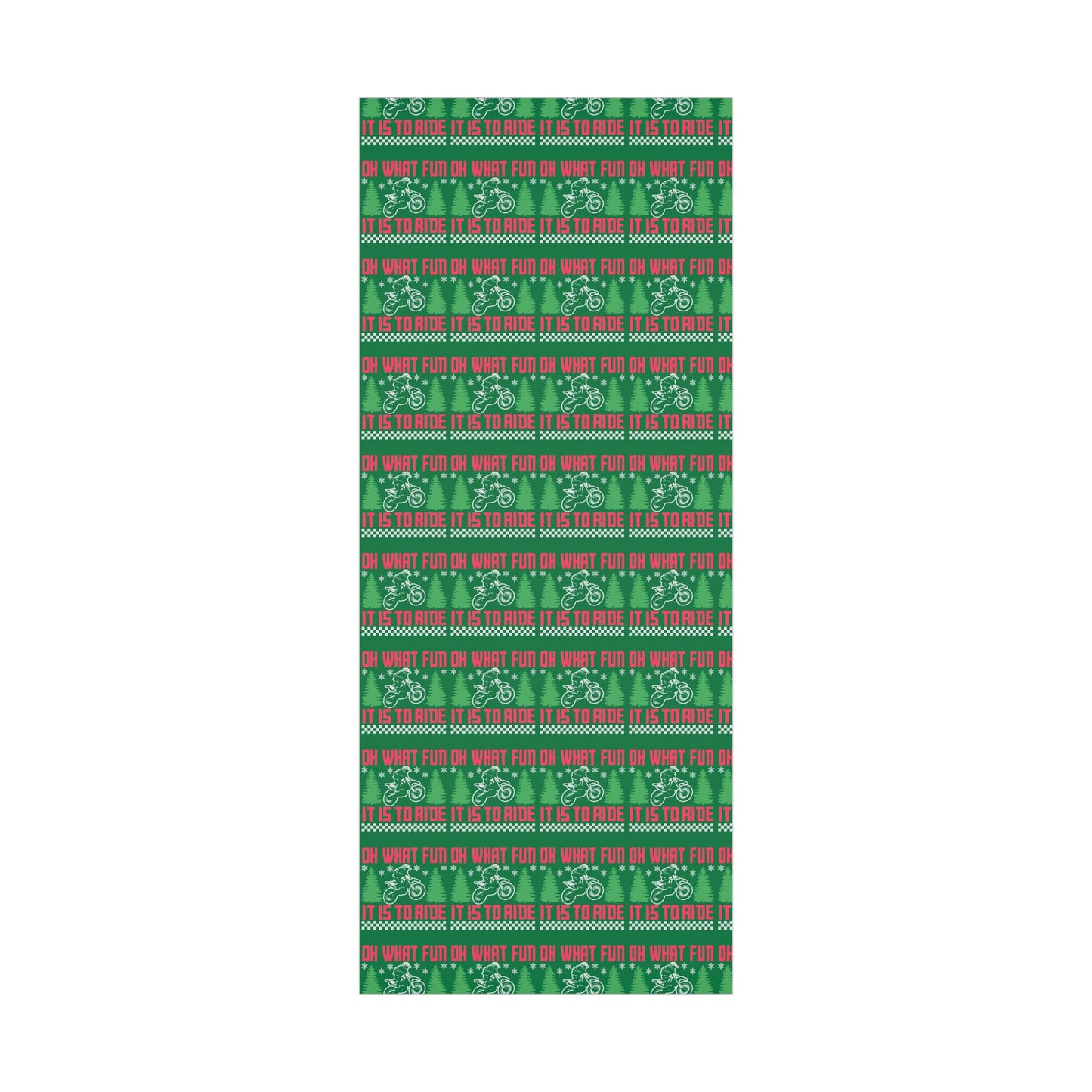 Moto Wrapping Paper, Oh What Fun it is to Ride - Gift Wrap, Christmas Paper, Holiday Wrap, Festive Packaging, Motorcycle Gift
