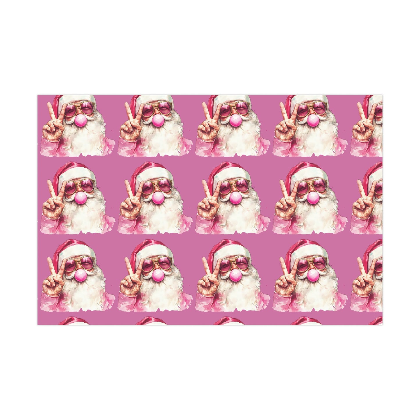 Santa Bubble Gum Wrapping Paper